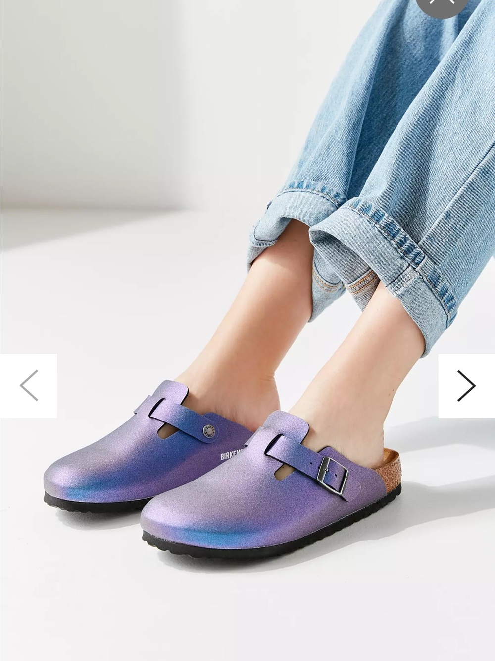 Birkenstock Women’s Iridescent Purple Boston Clog